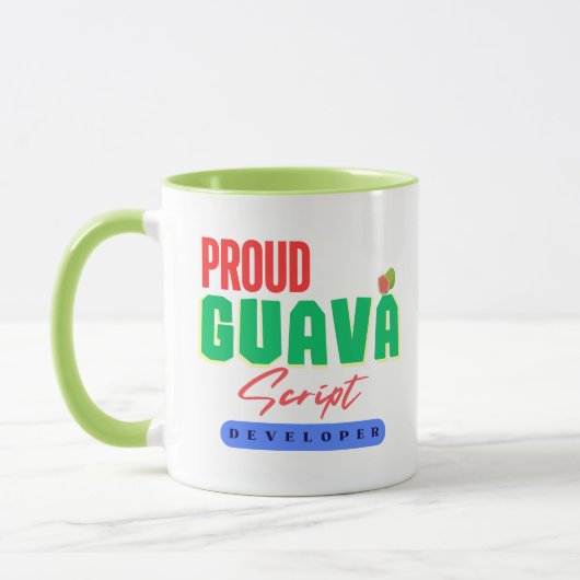 GuavaScript-Entwickler werden auf Tasse (Links)