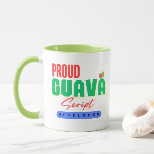 GuavaScript-Entwickler werden auf  Tasse (Mit Donut)