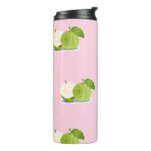 Guave auf Rosa Thermosbecher (Nach links gedreht)