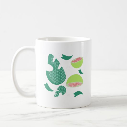 Guave Rosa Grüne Frucht Kaffeetasse (Links)