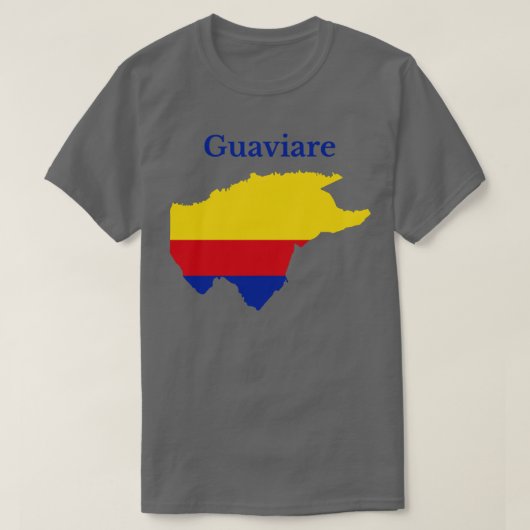 Guaviare Department Map Kolumbien T-Shirt (Design vorne)