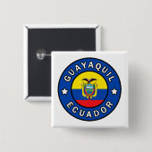 Guayaquil Ecuador Button (Vorne & Hinten)