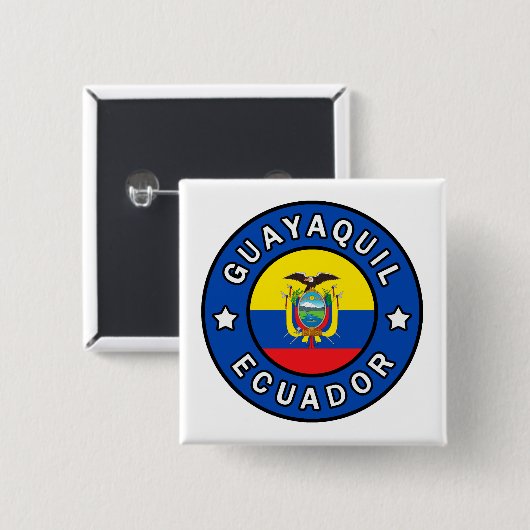 Guayaquil Ecuador Button (Vorne & Hinten)