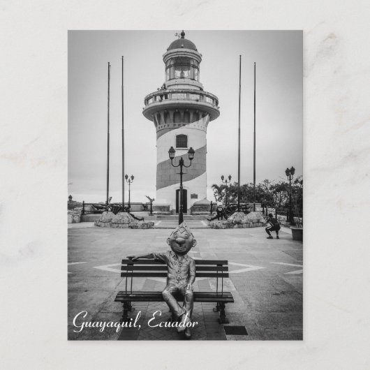 Guayaquil, Ecuador Cerro Santa Ana Postkarte (Vorderseite)