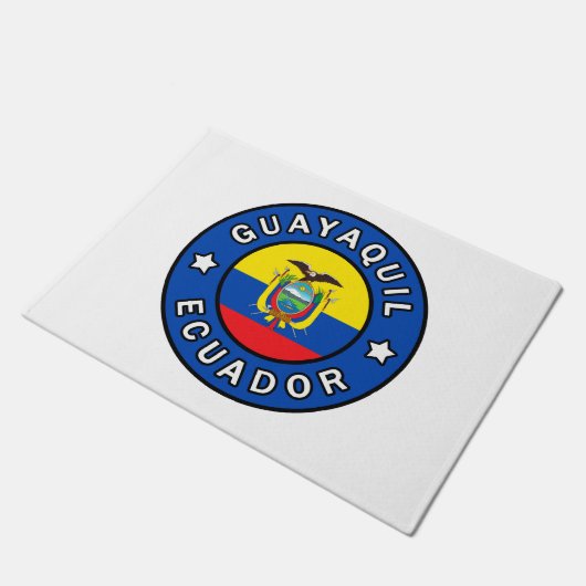 Guayaquil Ecuador Fußmatte (Schrägansicht)