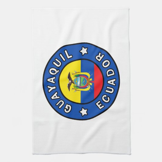 Guayaquil Ecuador Geschirrtuch (Vertikal)