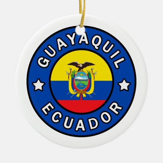 Guayaquil Ecuador Keramik Ornament (Vorne)