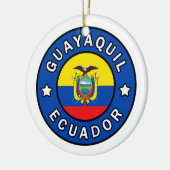Guayaquil Ecuador Keramik Ornament (Links)