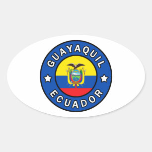 Guayaquil Ecuador Ovaler Aufkleber