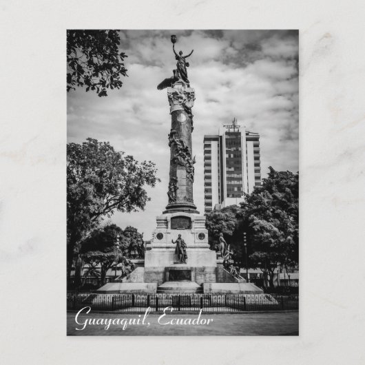 Guayaquil, Ecuador Parque Centenario Postkarte (Vorderseite)