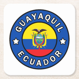 Guayaquil Ecuador Rechteckiger Pappuntersetzer