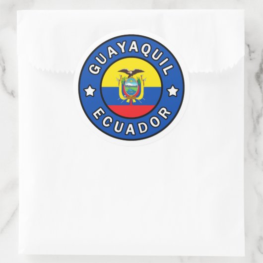 Guayaquil Ecuador Runder Aufkleber (Tasche)