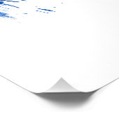 Guayaquil Ecuador Skyline Blue Poster (Ecke)