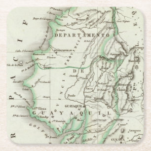 Guayaquil Rechteckiger Pappuntersetzer