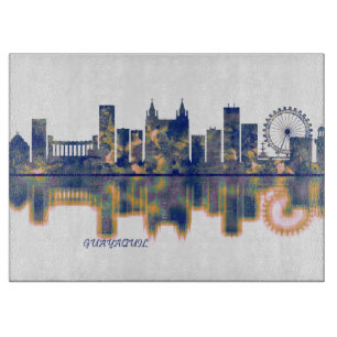 Guayaquil Skyline Schneidebrett