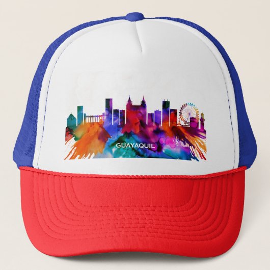 Guayaquil Skyline Truckerkappe (Vorderseite)