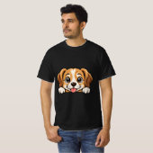 Guck-guck Hund T-Shirt (Vorne ganz)