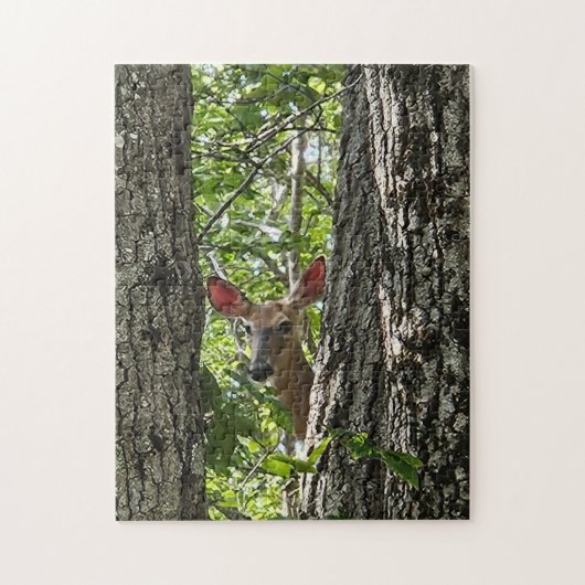 Guck-guck ich sehe dich Hirsch Puzzle (Vertikal)