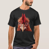 Guckender Hahn T-Shirt (Vorderseite)
