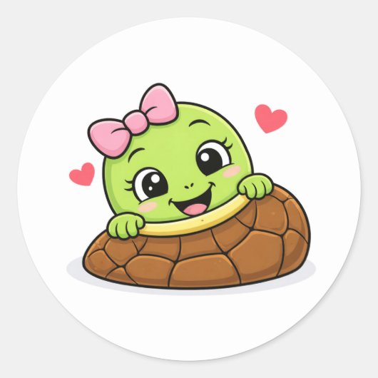 Guckguck Baby Runder Aufkleber (Vorderseite)