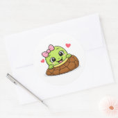 Guckguck Baby Runder Aufkleber (Umschlag)
