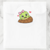 Guckguck Baby Runder Aufkleber (Tasche)