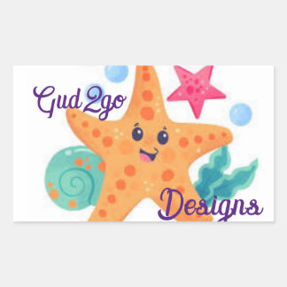 Gud2go-Aufkleber Rechteckiger Aufkleber
