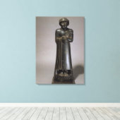 Gudea-Statue, Prinz von Lagash, Neo-Sumerian, f Leinwanddruck (Insitu (Holzboden))