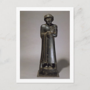 Gudea-Statue, Prinz von Lagash, Neo-Sumerian, f Postkarte