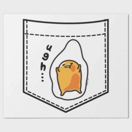 Gudetama Pocket Sweatshirt Geschenkpapier (Flach)