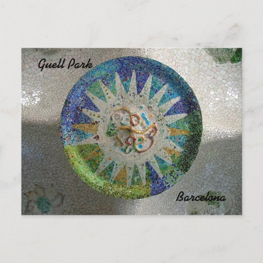 Guell Park Postkarte (Vorderseite)