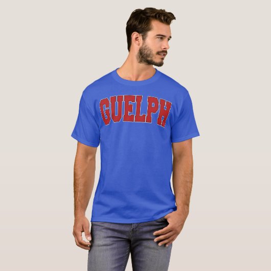 Guelph Canada Varsity Style Canadian Sports friend T-Shirt (Vorne ganz)