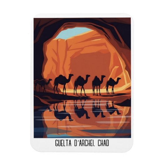 Guelta d'Archei Tschad Reise Magnet (Vertikal)