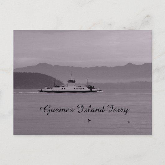 Guemes Island Ferry Postkarte (Vorderseite)