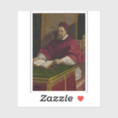 Guercino - Papst Gregory XV Aufkleber (Blatt)