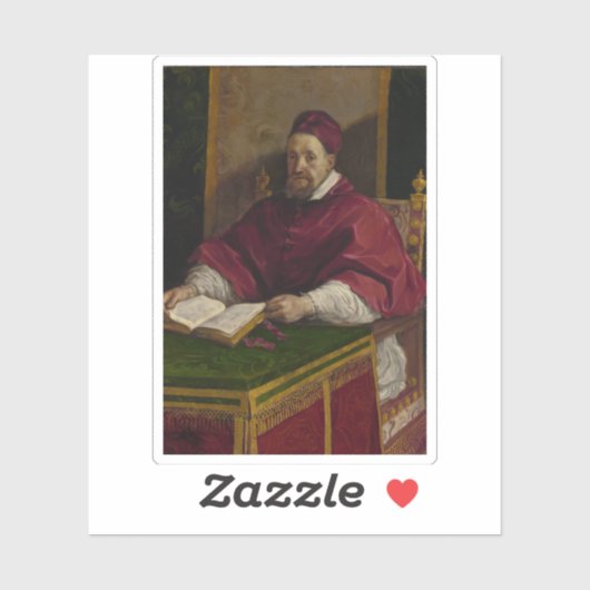 Guercino - Papst Gregory XV Aufkleber (Blatt)