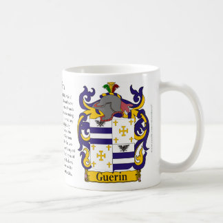 Guerin, der Ursprung, die Bedeutung und das Wappen Kaffeetasse