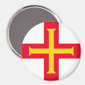 Guernesey Flag Magnet (Vorderseite/Rückseite)