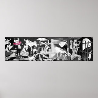 Guernica, außer ein Clown Poster