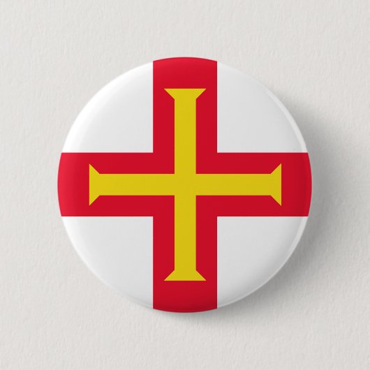 Guernsey-Abzeichen Button (Vorderseite)