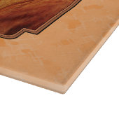Guernsey Calf und Mutter Kuh Peach Schneidebrett (Ecke)