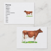 Guernsey Cow Visitenkarte (Vorne/Hinten)