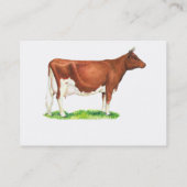 Guernsey Cow Visitenkarte (Rückseite)