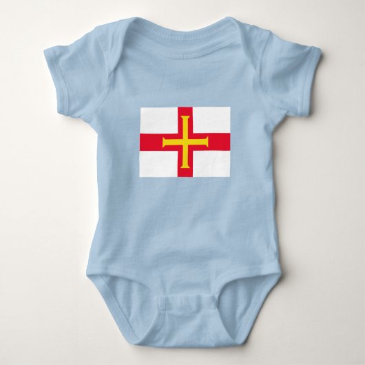 Guernsey Flag Baby Strampler (Vorderseite)