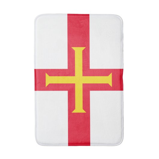Guernsey Flag Badematte (Vorderseite Vertikal)