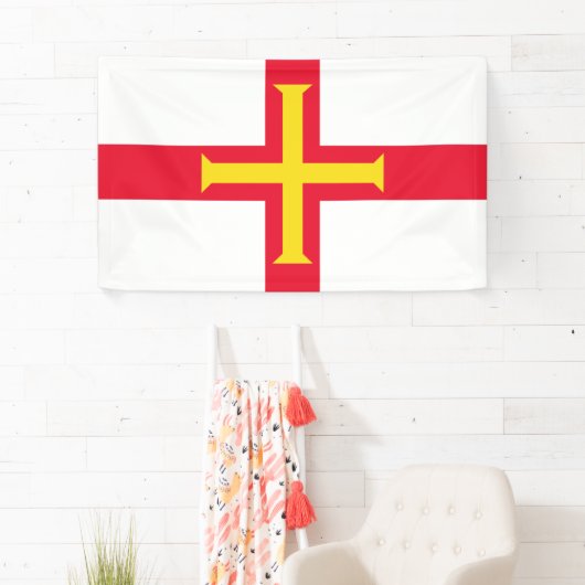 Guernsey flag Banner (Insitu)
