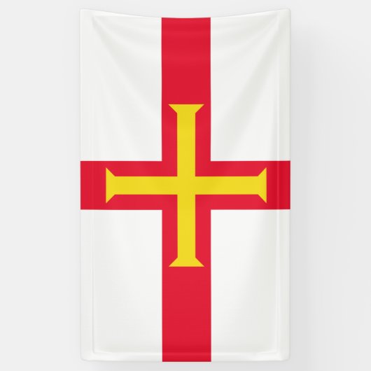 Guernsey flag Banner (Vertikal)