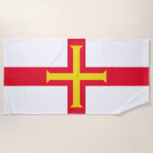 Guernsey Flag Beach Handtuch (Vorderseite)
