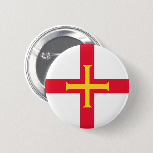 Guernsey Flag Button (Vorne & Hinten)