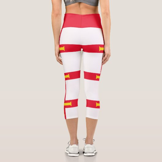 Guernsey Flag Capri Leggings (Rückseite)